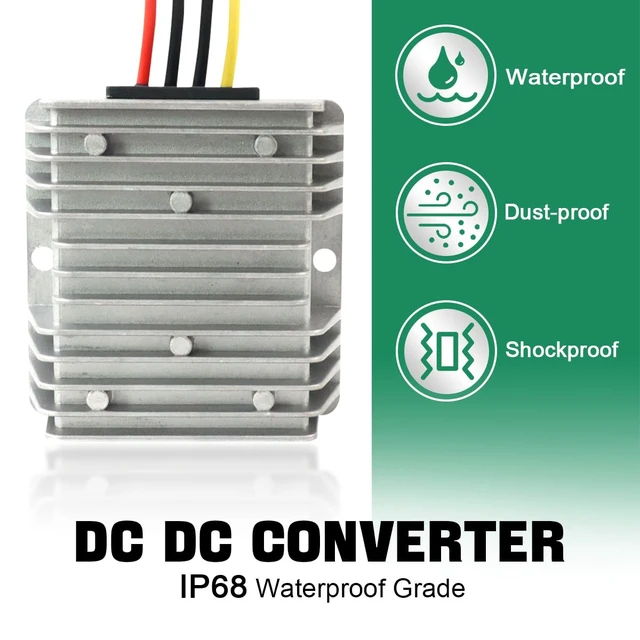 Alt view image 2 of 6 - 36V 48V to 12V DC Buck Converter 20A 240W Step Down Converter Power Supply Voltage Regulator for Car, Truck, Golf Cart, LED Light, CCTV(Input 35-60V)