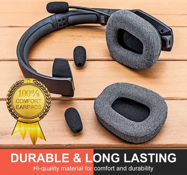 Alt view image 4 of 7 - B450-XT B550-XT Kit Replacement Ear Pads Cushions - Compatible with B450 XT / B550 XT Headset I B450-XT/B550-XT Replacement Cushion Kit (Comfortable Gray Fabric)