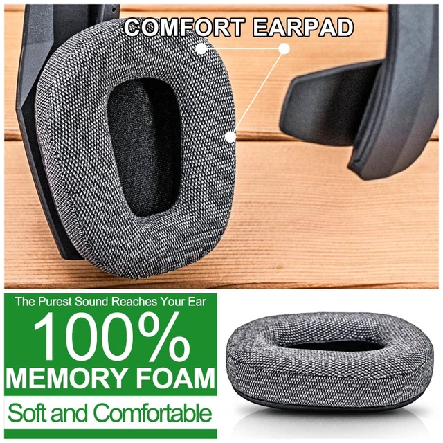 Alt view image 6 of 7 - B450-XT B550-XT Kit Replacement Ear Pads Cushions - Compatible with B450 XT / B550 XT Headset I B450-XT/B550-XT Replacement Cushion Kit (Comfortable Gray Fabric)