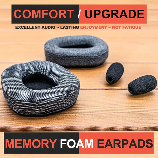 Alt view image 2 of 7 - B450-XT B550-XT Kit Replacement Ear Pads Cushions - Compatible with B450 XT / B550 XT Headset I B450-XT/B550-XT Replacement Cushion Kit (Comfortable Gray Fabric)