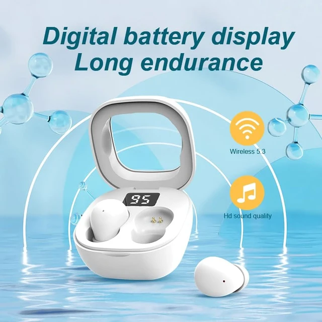 Alt view image 6 of 7 - Ultra small mini earphones Mini Invisible Wireless Earbuds for Small Ear Canals, Low Profile Hidden Sleep Earbuds, IPX5 Waterproof Bluetooth Headphones for Work, Side Sleep & Daily Use (white)