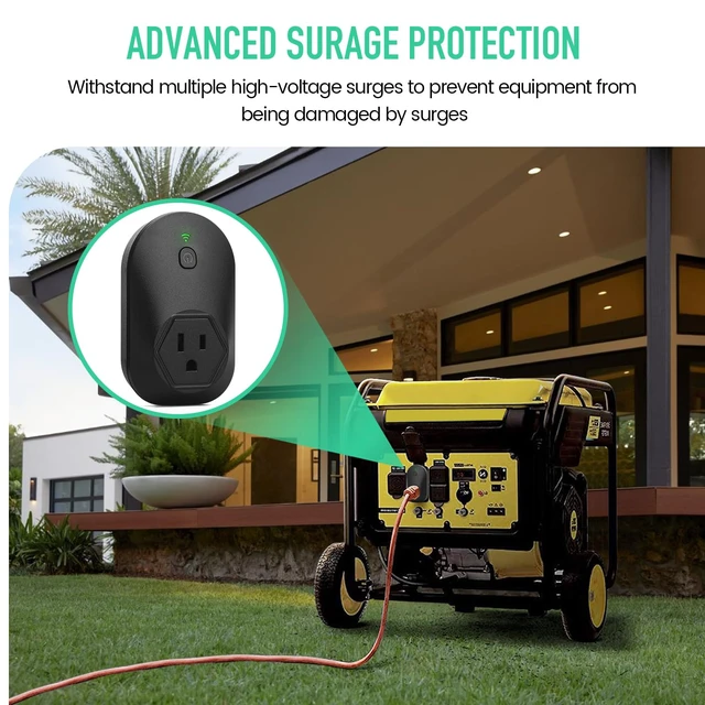 Alt view image 7 of 7 - Generator Electromagnetic Protector, EMP Protection, Plug Into the Socket of Inverter & Generator, Withstand Multiple High-Voltage Surges, for Home Backup, Emergencies, Grid outages