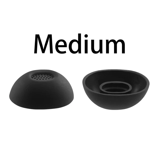 Alt view image 6 of 6 - Replacement Ear Tips for Bose QuietComfort Ultra Earbuds 2nd Gen 3 Pairs (Black, Medium), Silicone Ear Tips