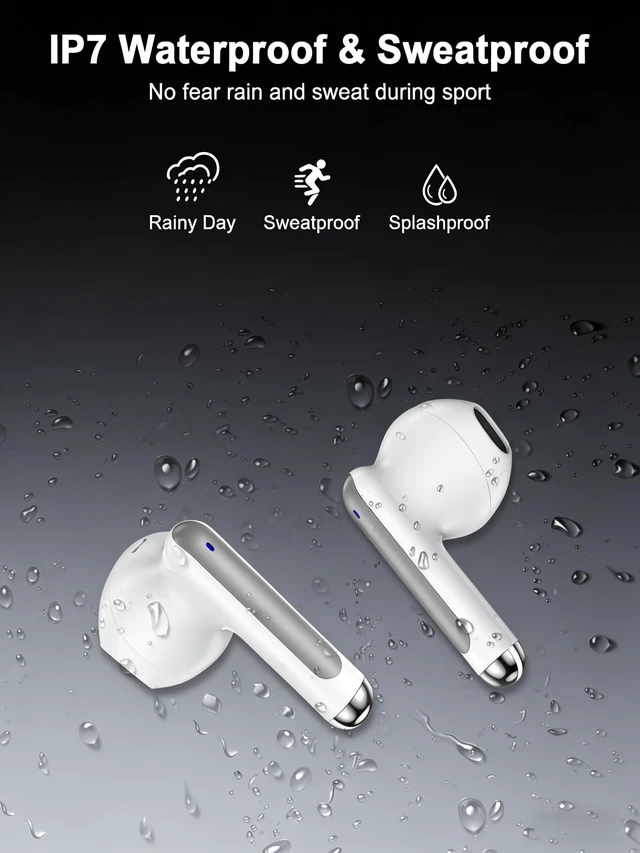 Alt view image 6 of 7 - Wireless Ear Buds Bluetooth Earbuds, iPhone 18 17e 17 Earphones Headphone AirPods for iPhone 18 Pro Max 17Pro 16 Pro Max/15, Samsung Galaxy, Google Pixel, OnePlus, Apple Air Pods Android Buds in Ear