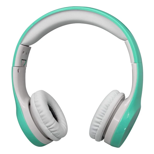 Alt view image 2 of 6 - Kids Headphones with Cord, Toddler Headphones with Sharing Function, 85dB/93dB Safe Volume Limit, for Toddler Children Baby Boys Girls On-line Study, School, Travel use (Light Green)