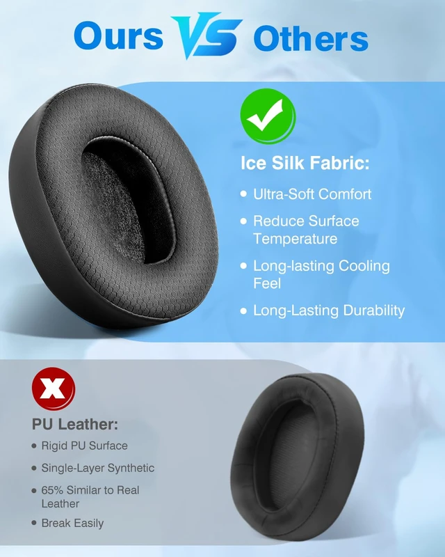 Alt view image 4 of 6 - Cooling Gel Ear Pads for Arctis Nova Pro