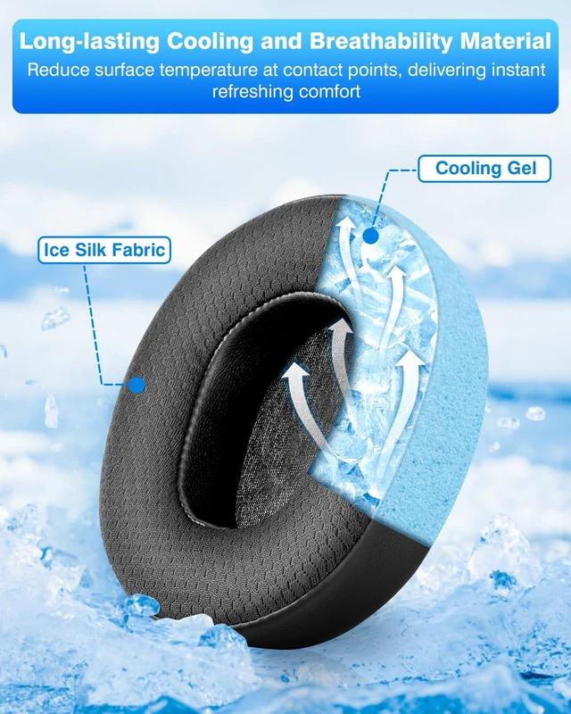 Alt view image 5 of 6 - Cooling Gel Ear Pads for Arctis Nova Pro