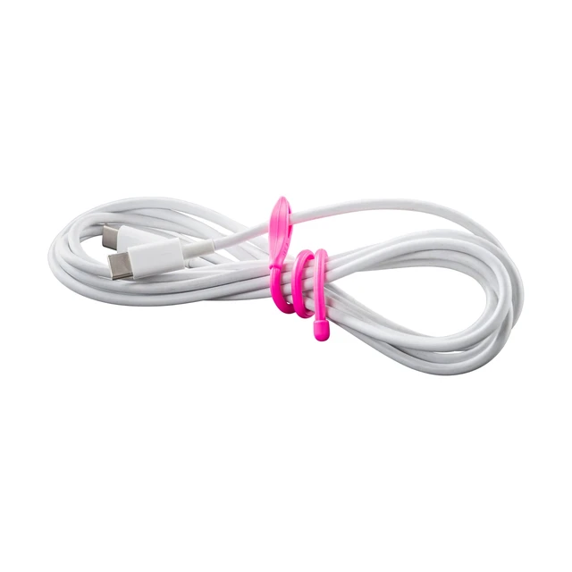 Alt view image 6 of 7 - Gear Tie Cordable, The Orginal Reusable Rubber Twist Tie with Stretch-Loop For Cord Management + Storage, 6-Inch, Assorted Colors, 4 Pack, Made in the USA