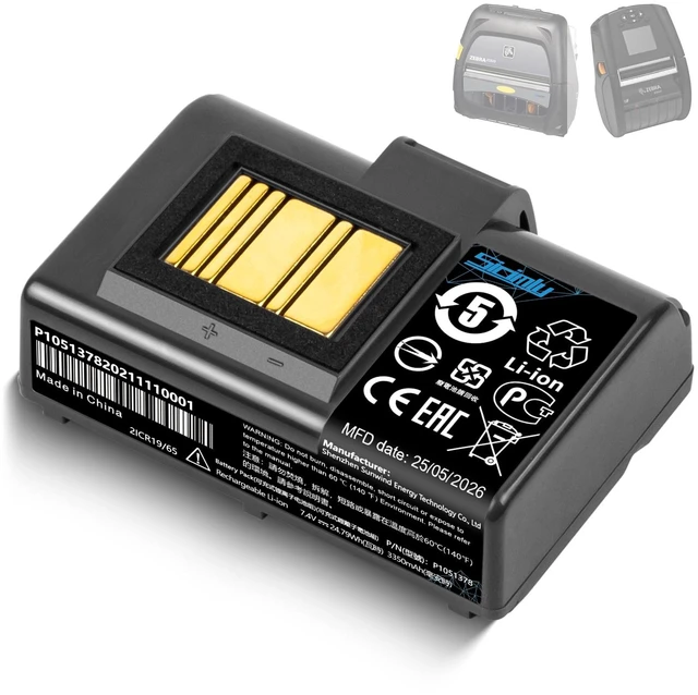 Main image of 3500mAh ZQ520 ZQ620 Battery Replacement for Zebra Mobile Printer ZQ610 ZQLN320 QLN220 ZQ521 ZQ500 ZQ510 ZQ520 ZQ521 ZR628 ZR638 ZR658 ZR668 ZQ620 Upgrade Lithium Battery