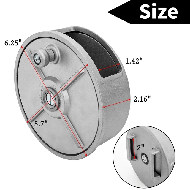 Alt view image 2 of 7 - Tie Wire Reel, 6.25" Light Weight Aluminum Coil Holder Wheel, Rope Reel with Built-in Rewind Knob & Belt Loops, Tie Wire Dispenser for Iron Rebar Worker, Compatible with 12-18 Gauge Wires