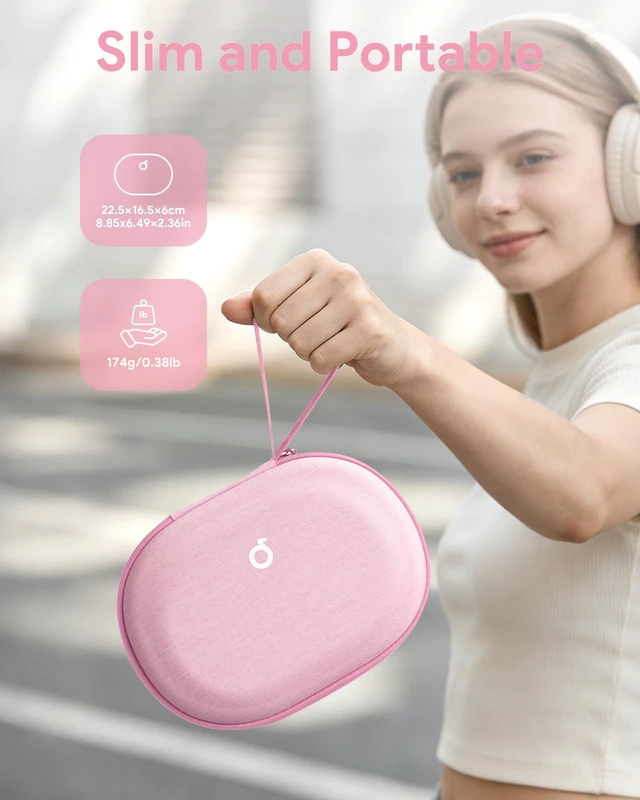 Alt view image 5 of 6 - Headphone Case Hard for Bose QuietComfort Ultra QC45 QC35 QC25 QC15 QCSE Fits JBL Tune 510BT 720BT/Live 770NC/Soundcore Anker Foldable Over-Ear Headphones, Super-Slim Portable Travel Organizer Bag