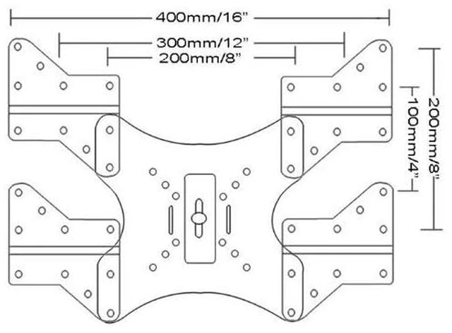 Alt view image 3 of 4 - Mount Adapter Plate LED LCD Plasma 3D TV Wall Mount Bracket Extender VESA 200 to 300/400/400x200, Mount Accessory MLEB 1UU