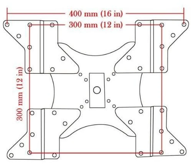 Alt view image 4 of 4 - Mount Adapter Plate LED LCD Plasma 3D TV Wall Mount Bracket Extender VESA 200 to 300/400/400x200, Mount Accessory MLEB 1UU