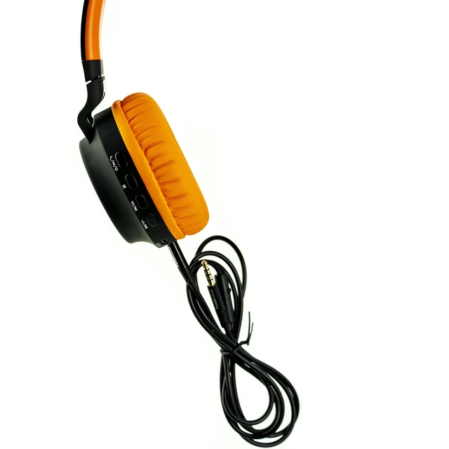 Alt view image 6 of 7 - Kids Headphones Wireless, LED Lights, 85dB Safe Volume Limit Bluetooth Headphones for Kids Over Ear, Foldable, Micro SD Mode, Built-in & Line-in Microphone for iPad,Phones,Tablets,Laptop