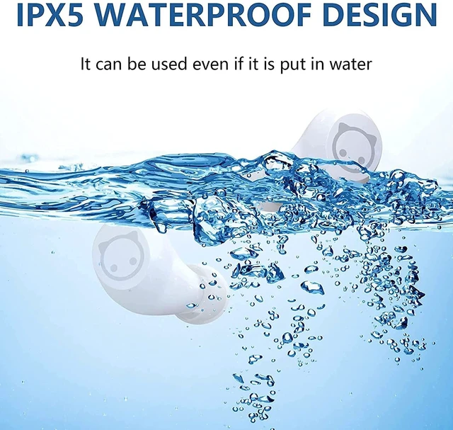 Alt view image 7 of 7 - Kids Wireless Earbuds Cute Panda Bluetooth Earbuds with mic Charging Case 36H Playtime 3D Stereo Headphones IPX6 Waterproof Sport in-Ear Headphones for Kids Adult