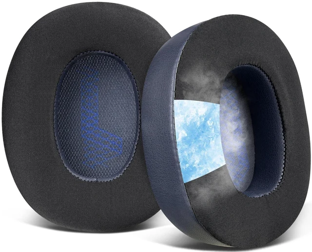 Main image of Cooling Gel Replacement Ear Pads for JBL E65BTNC/Live 650BTNC/Live 770NC/Live 660NC/Duet NC Over-Ear Headphones, Earpads Cushions with Noise Isolation Foam - Navy Blue