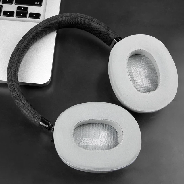 Alt view image 7 of 7 - Cooling Gel Replacement Ear Pads for JBL E65BTNC/Live 650BTNC/Live 770NC/Live 660NC/Duet NC Over-Ear Headphones, Earpads Cushions with Noise Isolation Foam - Grey