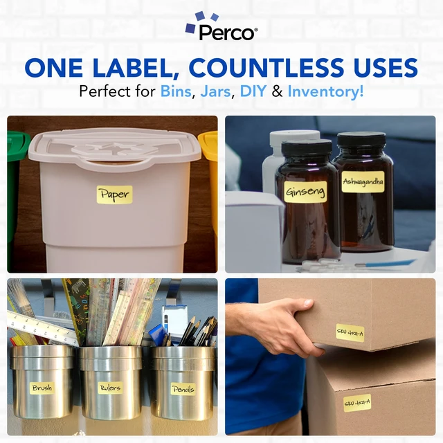 Alt view image 4 of 6 - Metallic Gold 1x2 Inch Sticker Labels with Perforation for Easy Tear-Off 500 Stickers Per Roll Strong Adhesion, VIP, Gift & Premium Product Identification Labels Made in USA