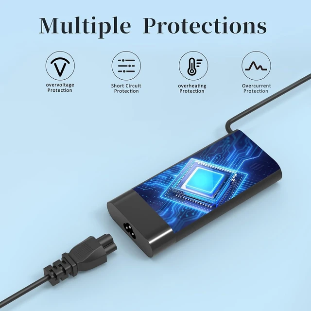 Alt view image 5 of 7 - 135W Laptop Charger Compatible with HP Spectre X360 15 16 15t-df100 15-df 16t-f10 16-f2097nr Omen 15 17 Pavilion Gaming 15 16 ZBook Studio G5 G6 G7 TPN-DA11 l15534-001 Power Cord