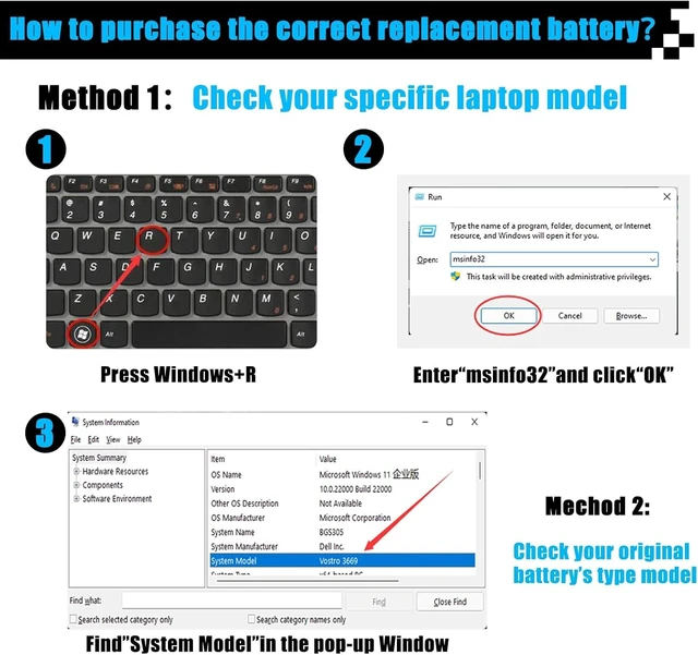 Alt view image 6 of 7 - 72Wh P83V9 Laptop Battery Replacement for Dell Precision 5470 5480 5490 Series Notebook P154G P154G001 P154G002 CDTT2 41CP8/61/60 15.4V 4442mAh 4-Cell