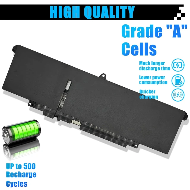Alt view image 5 of 7 - 66DWX Laptop Battery Replacement for Dell Latitude 7340 7350 7440 7450 7640 7650 Series Notebook WW8N8 086D0Y 86D0Y 00HYH8 0HYH8 0CTJJ6 11.4V 57Wh 4878mAh
