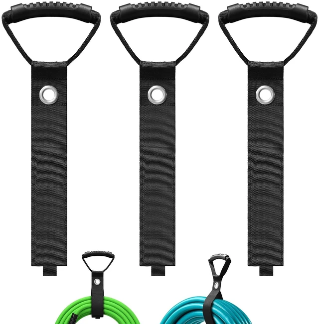 Main image of Extension Cord Holder, 28" Heavy-Duty Storage Straps with 3 Pack Wrap & Hang, Tangle-Fre, Reusable, Adjustable, Hook & Loop, Assorted Sizes, Cable Organizer For Warehouse, Garage, Workshop
