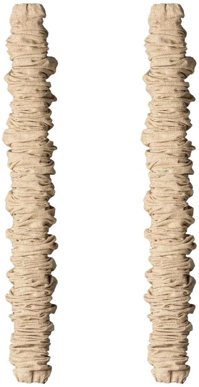 Main image of ELFCAB Fabric Cord Cover & Chandelier Chain Cover Natural Linen 2 Pack, Each 6 Feet Long, For Chandelier Lighting Wires, Easy to Install