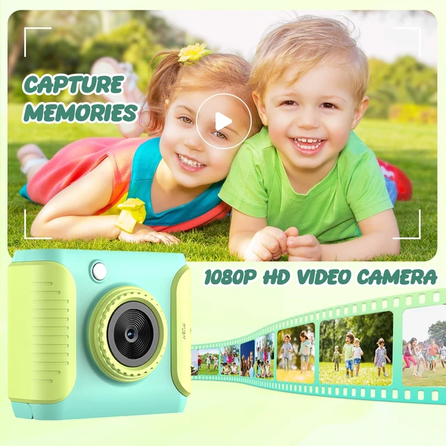 Alt view image 5 of 7 - Kids Instant Print Camera,Christmas Birthday Gifts for Girls and Boys,1080P HD Video Digital Kids Camera with Print Paper&32G Card,Toddler Toy for 3-14 Years Old (Green)
