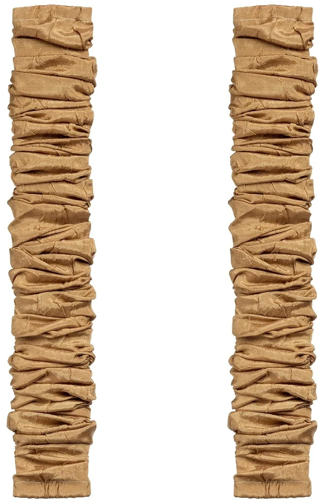 Main image of ELFCAB Fabric Cord Cover Chandelier Cord Cover & Chain Cover 2 Pack 6 Feet Use for Chandelier Lamps Pendant Lighting and Wires Easy to Install Fabric Cord Covers Brown Dark Tan