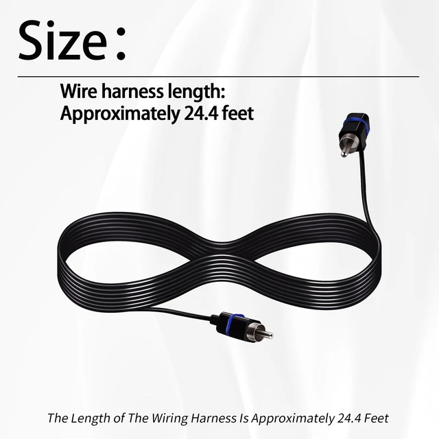 Alt view image 3 of 7 - Blue Satellite Speaker Cable,Plug and Play,24.4 Feet,1Pc Fit for Vizio V51 M51 SB3651 SB36514 SB4051 SB4251 Sound Bar Satellite Speakers (Blue)