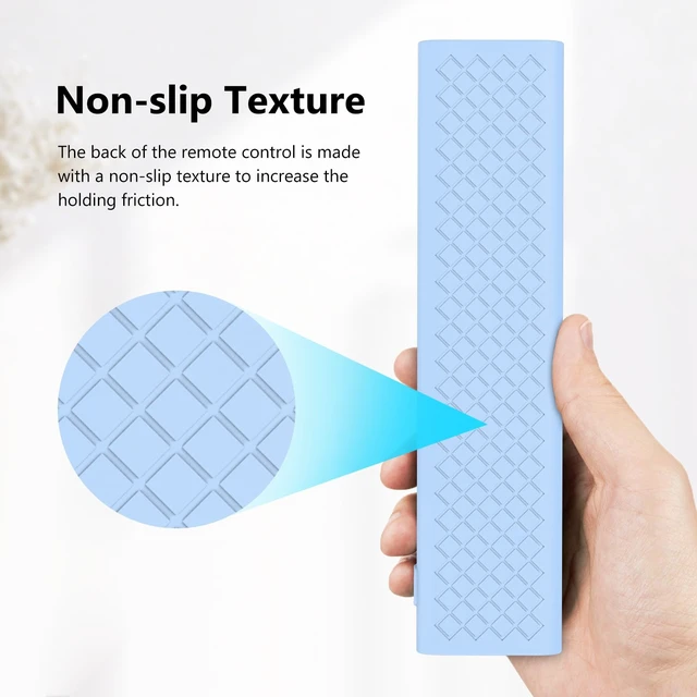 Alt view image 4 of 7 - ERF6A80 ERF6G80H ERF6F80H Voice Remote Cover for Hisense U6 U7 U8 U9 U6N U7N U8N U9N Series 4K Smart TV 2024 Case Silicone Protector Glow in Dark - Blue