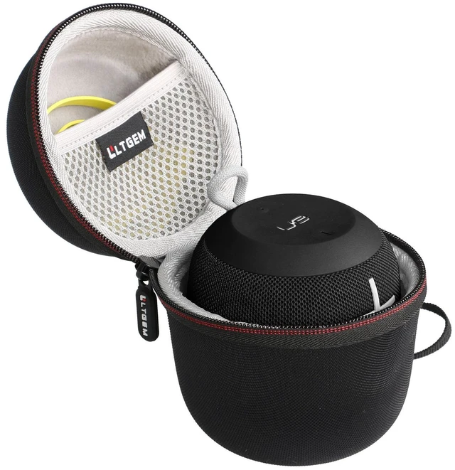 Main image of LTGEM Case for Ultimate Ears WONDERBOOM 4 Waterproof Speaker, Black/Gray Hard EVA Shell, Water-Resistant, Shock Protection, Scratch-Resistant Interior, Portable Travel Storage Case Only