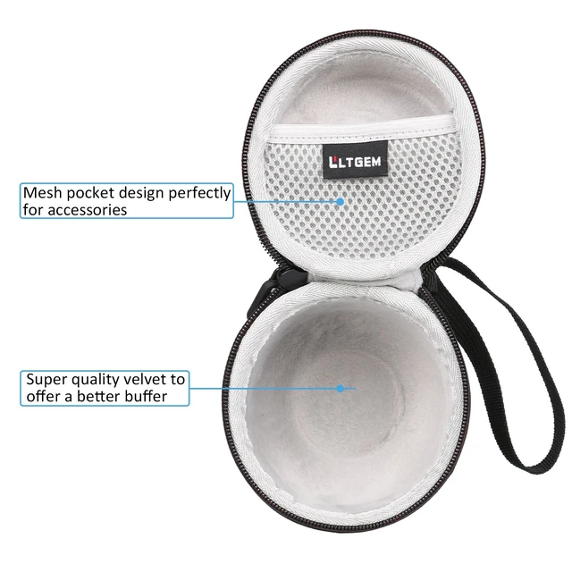 Alt view image 4 of 7 - LTGEM Case for Ultimate Ears WONDERBOOM 4 Waterproof Speaker, Black/Gray Hard EVA Shell, Water-Resistant, Shock Protection, Scratch-Resistant Interior, Portable Travel Storage Case Only