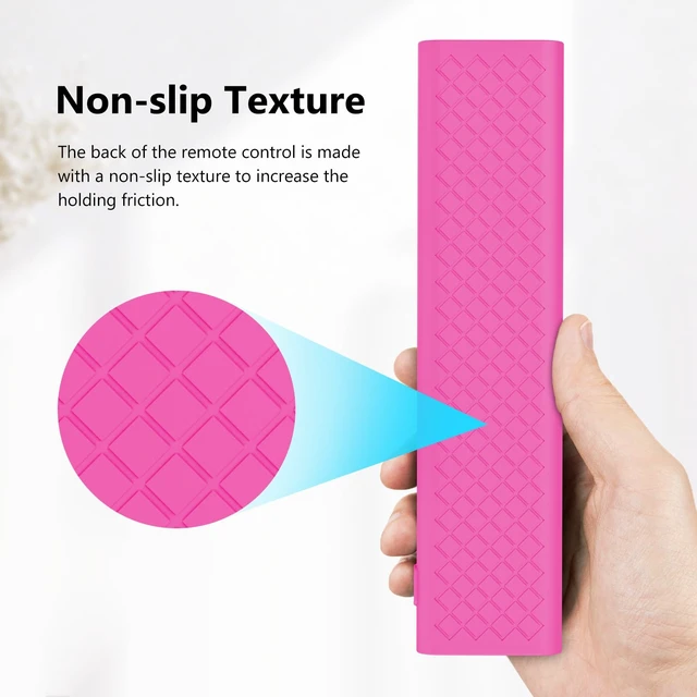 Alt view image 4 of 7 - Cover for ERF6A80 ERF6G80H ERF6F80H Voice Remote for 2024 Hisense U6 U7 U8 U9 Series 4K Google Smart TV Case Silicone Protective Skin Glow in Dark - Pink