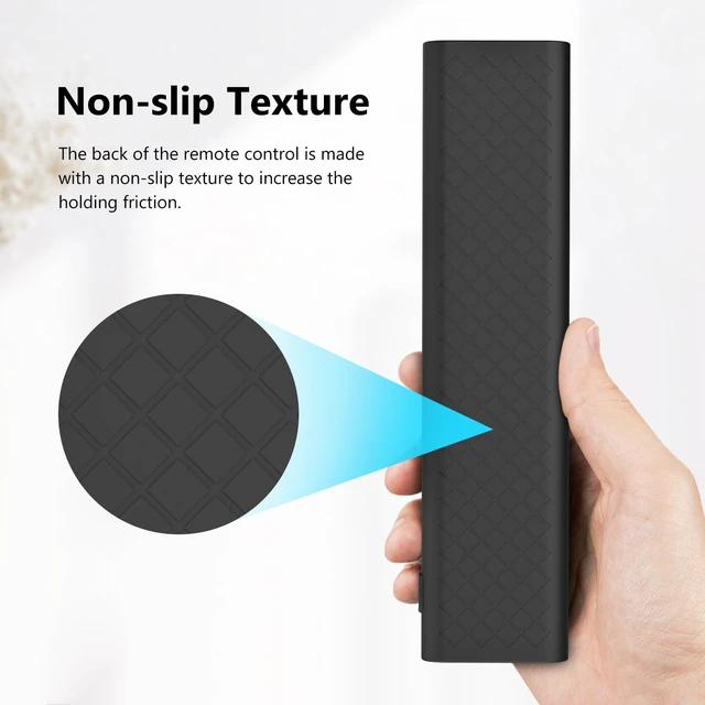 Alt view image 4 of 7 - ERF6A80 ERF6G80H ERF6F80H Cover for Hisense U6N U7N U8N U9N S7N Series 4K UHD Google Smart TV Remote Black Silicone Case
