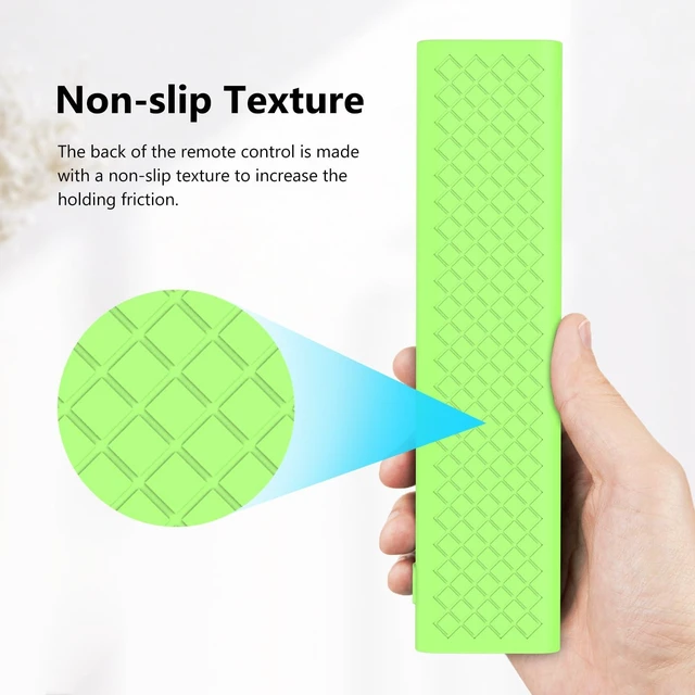 Alt view image 4 of 7 - Glow Cover for ERF6A80 ERF6G80H ERF6F80H Voice Remote for Hisense U6 U7 U8 U9 Series 4K Smart TV 2024 Green Silicone Case - Lime Green