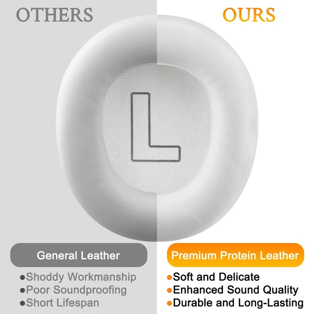 Alt view image 6 of 6 - Earpads for Arctis Nova Pro Wired, Nova 7/5/4/3/1 - White (Not Fit Nova Pro Wireless), for Arctis Nova Pro Wired, Nova (1/1X/1P/3/3P/3X/4/4P/4X/5/5P/5X/7/7X/7P) Headphones