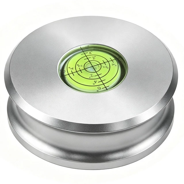 Main image of Record Weight Stabilizer 315g(11oz) Silver with Level, Low Profile Turntable Weight Clamps for Record Player with Soft Base Pad, Fits Under Dust Cover of Turntable Vinyl Disc LP