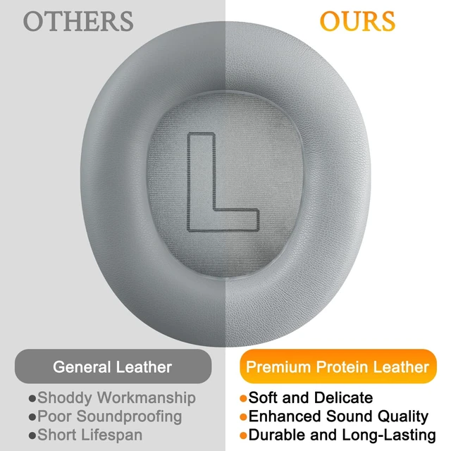 Alt view image 6 of 6 - Earpads for Arctis Nova Pro Wired, Nova 7/5/4/3/1 - Gray (Not Fit Nova Pro Wireless), for Arctis Nova Pro Wired, Nova (1/1X/1P/3/3P/3X/4/4P/4X/5/5P/5X/7/7X/7P) Headphones