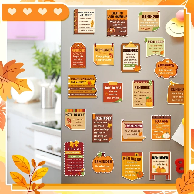 Alt view image 6 of 6 - 300 Pcs Mental Health Stickers Positive Affirmation, Thanksgiving Positive Affirmation Decals for Adults Teens, Bulk Set for Laptop Water Bottle, Self Care Mental Health Reminder Quotes