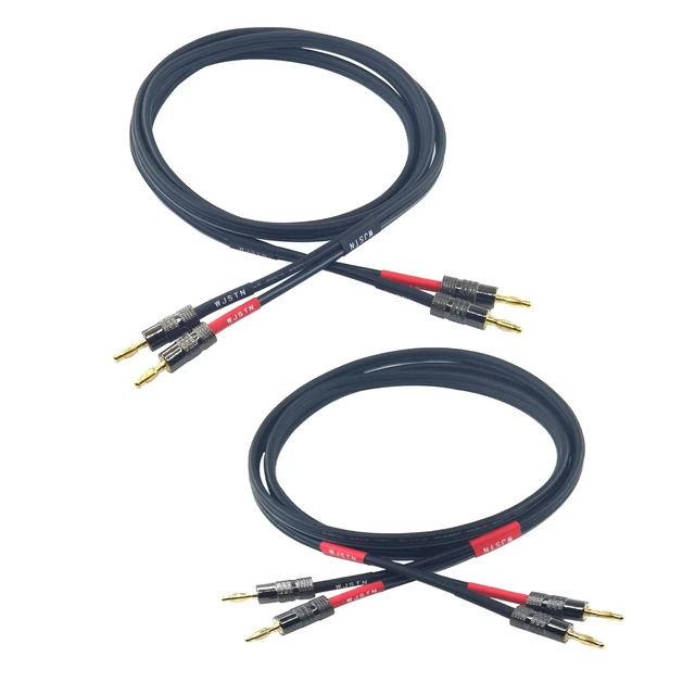 Alt view image 2 of 4 - Banana Plug to Banana Plug Speaker Cable, 12awg tinned Oxygen Free Copper (OFC) Silicone Rubber Cable (6FT)