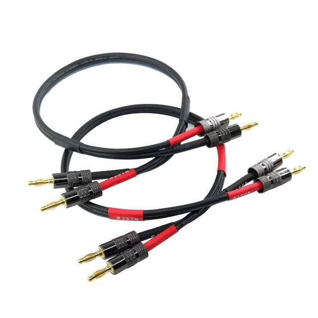 Alt view image 4 of 4 - Banana Plug to Banana Plug Speaker Cable, 12awg tinned Oxygen Free Copper (OFC) Silicone Rubber Cable (6FT)