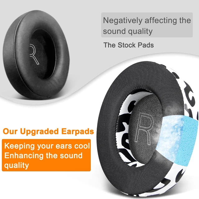 Alt view image 6 of 7 - Cooling Gel Replacement Earpads for Microsoft Xbox Wireless (2024 Version)/Wired Headphone, Ear Pads Cushions for Xbox Stereo 20th Anniversary Special Edition Headset - Snow Leopard