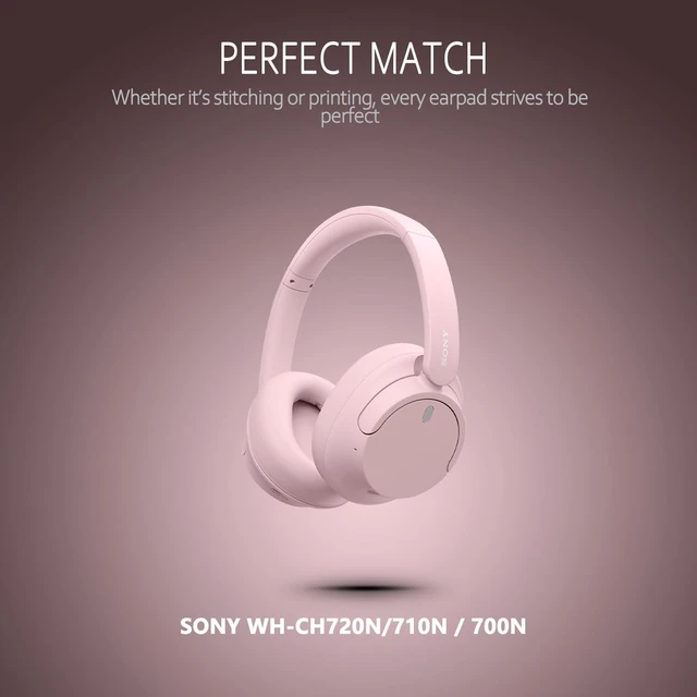 Alt view image 6 of 6 - Replacement Earpads for Sony WH-CH720N Headphones, Sony Ear Cushion Compatible with Sony WH CH720N, Sony WH-CH720N(CH720N) Ear Pads with Protein Leather Memory Foam, Pink