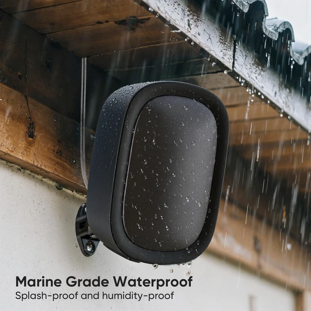 Alt view image 2 of 6 - Outdoor Indoor Speakers, Passive Stereo Speakers, Home Theater Surround Sound Speakers with Marine Grade Waterproof and Wall Mount Brackets for Patio, Garage, Home Surround System