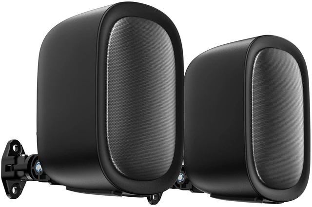 Main image of Outdoor Indoor Speakers, Passive Stereo Speakers, Home Theater Surround Sound Speakers with Marine Grade Waterproof and Wall Mount Brackets for Patio, Garage, Home Surround System