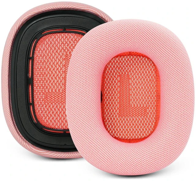 Main image of Ear Cushions for Apple AirPods Max 1 & 2 Headphones Replacement APM Premium Earpad Covers with Protein Leather Strong Magnet (Pink)