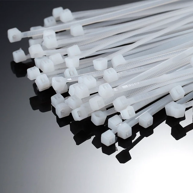 Alt view image 3 of 6 - Self Locking Nylon Cable Zip Ties,4 6 8 10 12 Inches,Width 0.16inch,500Pcs HeavyDuty Wire Tie Wraps for Home,Office,Garden,Garage,Workshop (White)