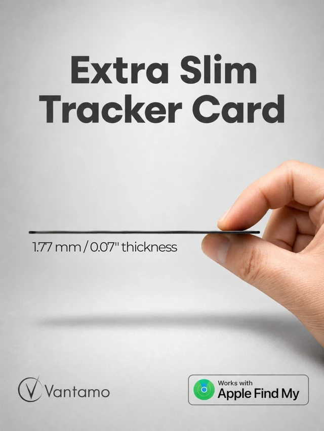 Alt view image 4 of 7 - Ultra-Thin Wallet Tracker Card, Apple MFi Certified, IP68 Waterproof Bluetooth Smart Card Wallet Tracker & Passport, Work with Apple Find My, Wireless Charging, iOS Only