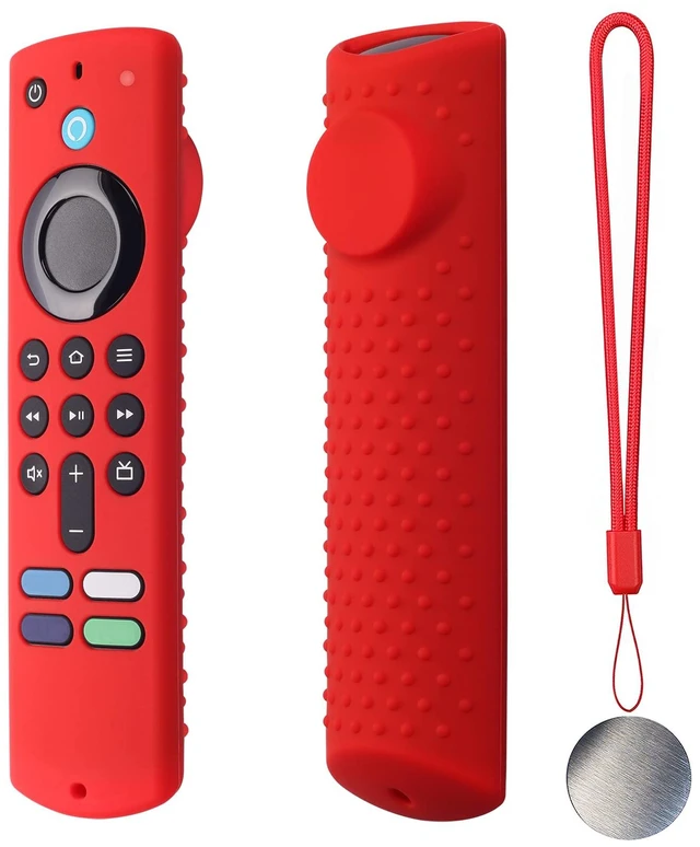 Main image of Remote Cover for TV Stick 3rd Gen 2021 /Stick 4k Max Silicone Case Anti-Slip Silicone Protective Case Silicone Sleeve with Magnetic tech(Red)